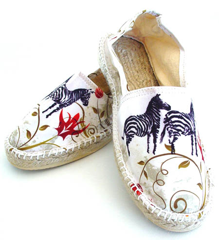 Espadrille Espadress Zebra Flower